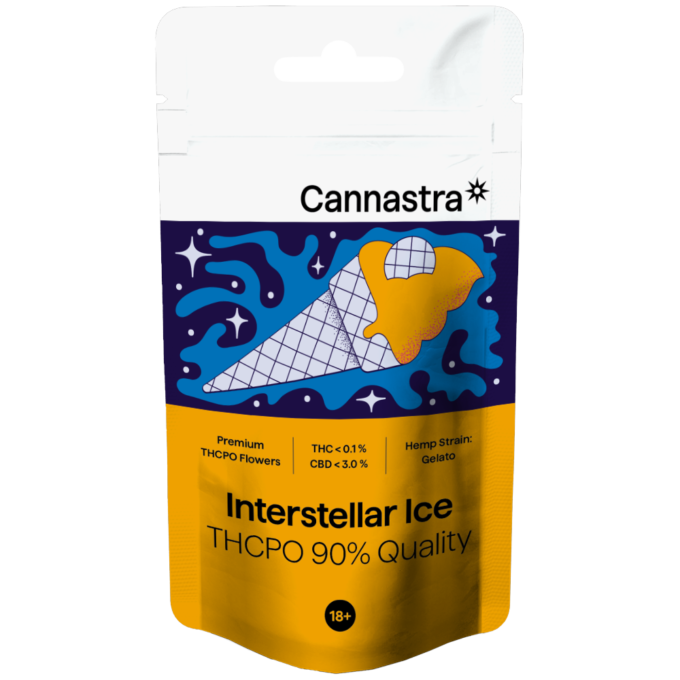 Cannastra THCPO Kvety Interstellar Ice, THCPO 90%
